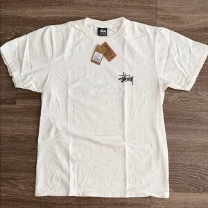 Stussy Men's Cream Short Sleeve Tee